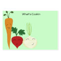 Happy Veggie Recipe Cards business cards by dragon555 Happy Veggie Recipe Cards business cards
