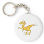 Happy Velociraptor Dinosaur Key Chains