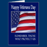 Happy Veterans Day greeting card American Flag cards