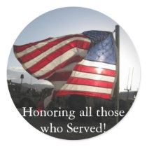 Happy Veterans Day! Round Sticker
