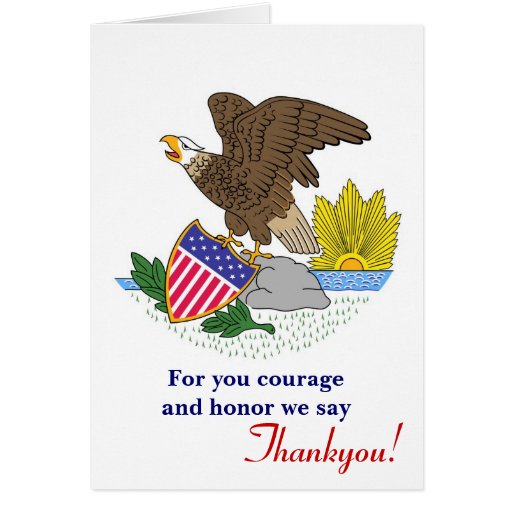 Happy Veterans Day with American bald eagle Card  Zazzle