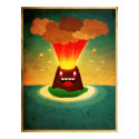 Happy Volcano posters by romandacosta Happy Volcano posters