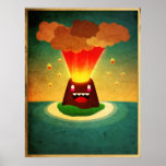 Happy Volcano Posters