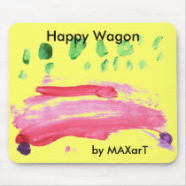 "Happy Wagon" by MAXarT mousepads