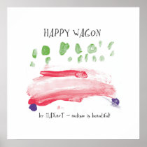 Happy Wagon by MAXarT Poster