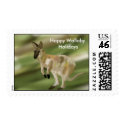 Happy Wallaby Holidays Postage Stamp