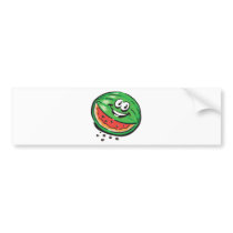 happy watermelon bumper stickers