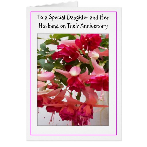 Happy Wedding Anniversary Daughter And Husband Card Zazzle