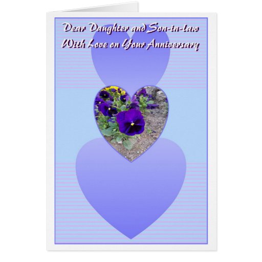 Happy Wedding Anniversary Daughter And Husband Card Zazzle