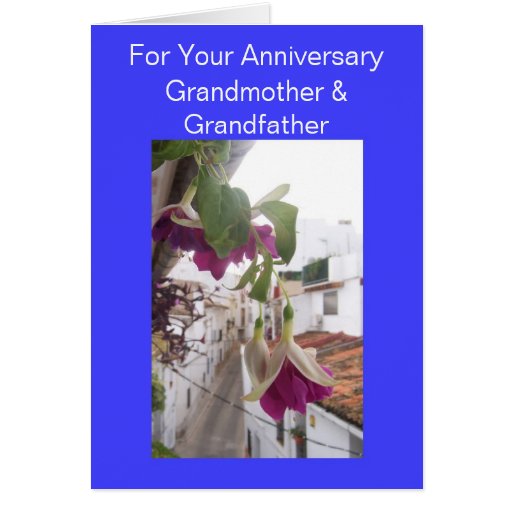 Happy Wedding Anniversary Grandma And Grandpa Card  Zazzle