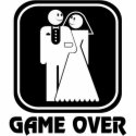 Happy Wedding Game Over Tee t-shirts