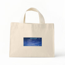 Happy wife recipe on a tote bag