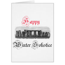 Happy Winter Solstice Stonehenge Greeting Card