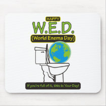 Happy World Enema Day WED mousepads by Studio16a Happy World Enema Day WED mousepads