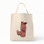 Happy Worm Canvas Bags