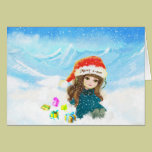 Happy x-mas cartoon doll Card cards
