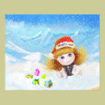 Happy x-mas cartoon doll Poster posters