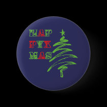 HAPPY XMAS buttons