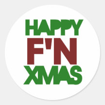 Happy Xmas humor Stickers