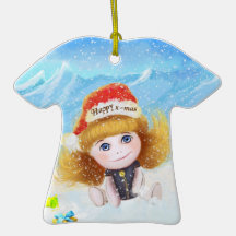 Happy xmas Jada Doll  Ornament