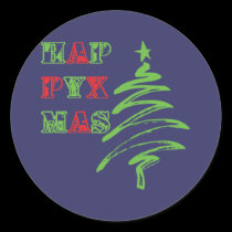 HAPPY XMAS stickers