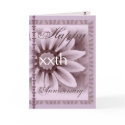Happy xxth Year Anniversary LAVENDER Flower Card