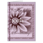 Happy xxth Year Anniversary LAVENDER Flower Card