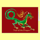 Happy Year of the Dragon Card cards