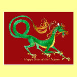 Happy year of the Dragon Postcard postcards