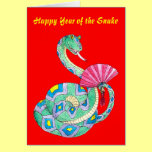 Happy Year of the Snake - Card. cards
