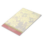Happy Yellow Flowers Personalized Notepad