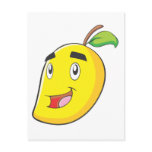 Happy Yellow Mango Fruit Postcards