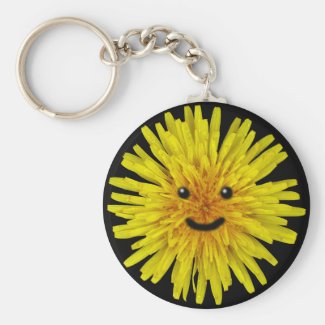 Happy Yellow Summer Dandelion Flower on any Color