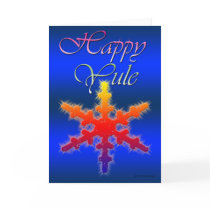 Happy Yule - Snowflake cards by ChaotixDesigns Happy Yule - Snowflake cards