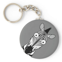 HAPPY ZEBRA KEYCHAIN