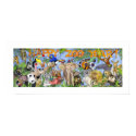 Happy Zoo Year Animals Childrens Wall Art Print by zooogle Happy Zoo Year Animals Childrens Wall Art Print