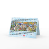 Happy Zoo Year Cartoon Animals Greeting Card card