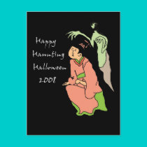happyhauntinggreeting postcards by jenniekurono happyhauntinggreeting postcards