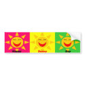 HappySunnyDay Bumper Sticker bumper stickers by AzureSky HappySunnyDay Bumper Sticker bumper stickers