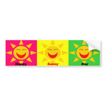 HappySunnyDay Bumper Sticker bumper stickers