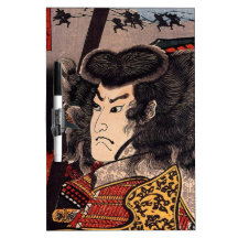 Hara Hayato No Sho Holding a Spear Dry-Erase Board