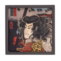 Hara Hayato No Sho Holding a Spear Premium Keepsake Boxes