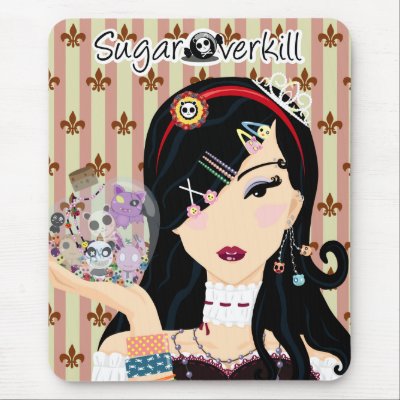 Harajuku Girl Mayumi Mouse Mats by sugaroverkill