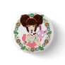 Harajuku Girl Yuriko - bordered Button