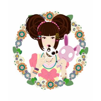 Harajuku Girl Yuriko bordered shirt