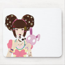 Harajuku Girl Yuriko mousepads