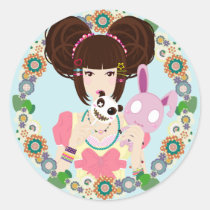 Harajuku Girl Yuriko stickers