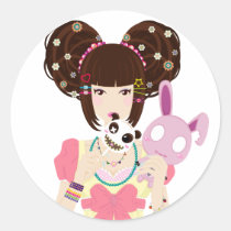 Harajuku Girl Yuriko stickers