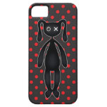 Harajuku Polka Dot Bunny in Red and Black iPhone 5 Cases