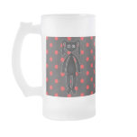 Harajuku Polka Dot Bunny in Red and Black Mugs